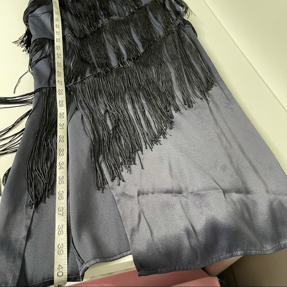 NIC+ZOE Fringed Up Midi Dress In India Ink - Picture 7 of 10